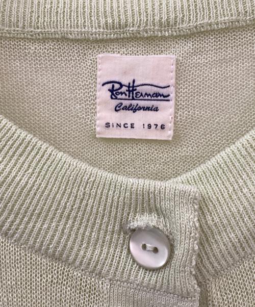 Ron Herman（ロンハーマン）Ron Herman (ロンハーマン) シアーカーディガン 黄緑 サイズ:Sの古着・服飾アイテム