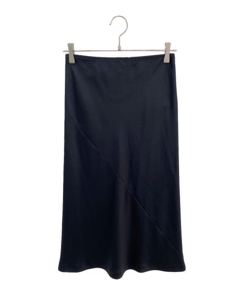 Martin Margiela4（マルタンマルジェラ 4）Martin Margiela4 (マルタンマルジェラ 4) サテンスカート ブラック サイズ:38の古着・服飾アイテム