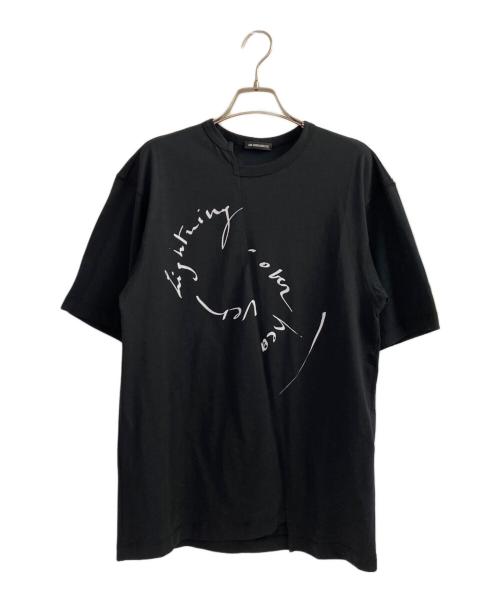 ANN DEMEULEMEESTER（アンドゥムルメステール）ANN DEMEULEMEESTER (アンドゥムルメステール) 半袖カットソー ブラック サイズ:Sの古着・服飾アイテム