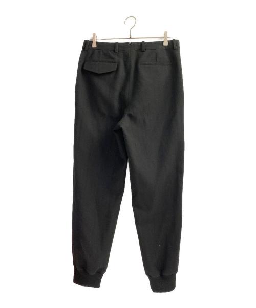 ANN DEMEULEMEESTER（アンドゥムルメステール）ANN DEMEULEMEESTER (アンドゥムルメステール) リブウールパンツ ブラック サイズ:36の古着・服飾アイテム
