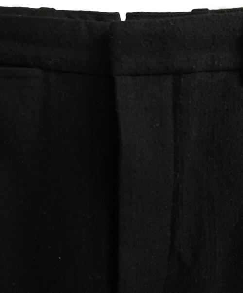 ANN DEMEULEMEESTER（アンドゥムルメステール）ANN DEMEULEMEESTER (アンドゥムルメステール) リブウールパンツ ブラック サイズ:36の古着・服飾アイテム