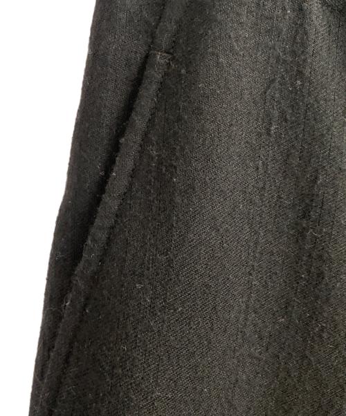 ANN DEMEULEMEESTER（アンドゥムルメステール）ANN DEMEULEMEESTER (アンドゥムルメステール) リブウールパンツ ブラック サイズ:36の古着・服飾アイテム
