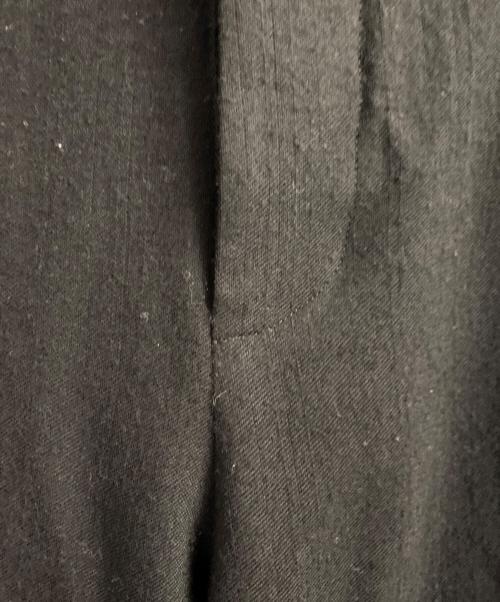 ANN DEMEULEMEESTER（アンドゥムルメステール）ANN DEMEULEMEESTER (アンドゥムルメステール) リブウールパンツ ブラック サイズ:36の古着・服飾アイテム