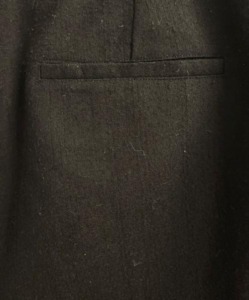 ANN DEMEULEMEESTER（アンドゥムルメステール）ANN DEMEULEMEESTER (アンドゥムルメステール) リブウールパンツ ブラック サイズ:36の古着・服飾アイテム