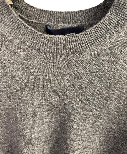 COMME des GARCONS（コムデギャルソン）COMME des GARCONS (コムデギャルソン) クルーネックニット ライトグレー サイズ:Sの古着・服飾アイテム