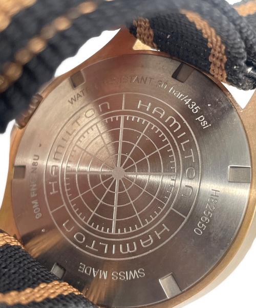 HAMILTON（ハミルトン）HAMILTON (ハミルトン) Scuba Automatic GMT 43mm Bronzeカーキ ネイビー スキューバ オート GMT 43mm Ref.H82565930 サイズ:43㎜の古着・服飾アイテム