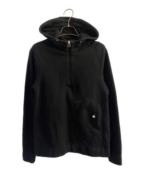 HERMES（エルメス）HERMES (エルメス) ハーフジップフーディー ブラック サイズ:Sの古着・服飾アイテム