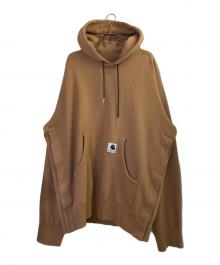 sacai×CarHartt（サカイ×カーハート）の古着「ワークインプログレス スウェットパーカー」｜ベージュ
