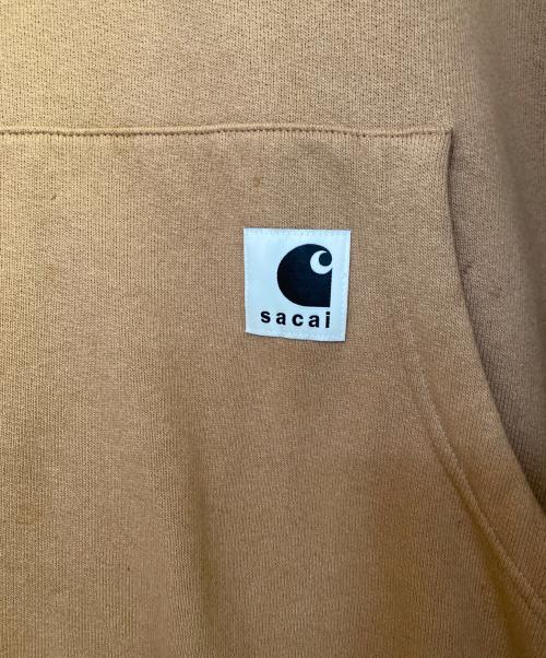 sacai（サカイ）sacai (サカイ) CarHartt (カーハート) ワークインプログレス スウェットパーカー ベージュ サイズ:5の古着・服飾アイテム