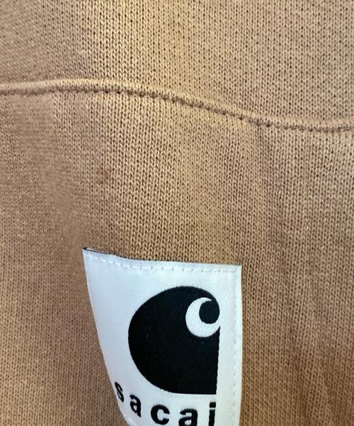 sacai（サカイ）sacai (サカイ) CarHartt (カーハート) ワークインプログレス スウェットパーカー ベージュ サイズ:5の古着・服飾アイテム