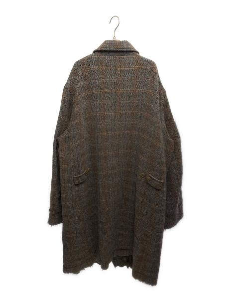 UNDERCOVER（アンダーカバー）UNDERCOVER (アンダーカバー) 縮絨ウールジップアップステンカラーコート グリーン サイズ:5の古着・服飾アイテム