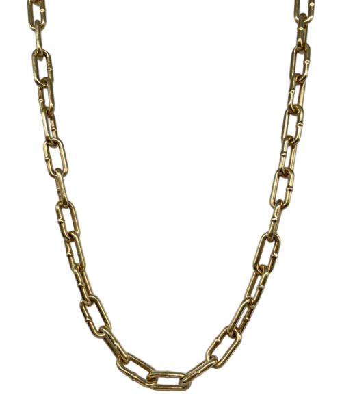 BOTTEGA VENETA（ボッテガベネタ）BOTTEGA VENETA (ボッテガベネタ) ゴールドコーティングシルバーチェーンネックレス ゴールドの古着・服飾アイテム