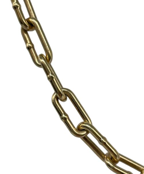 BOTTEGA VENETA（ボッテガベネタ）BOTTEGA VENETA (ボッテガベネタ) ゴールドコーティングシルバーチェーンネックレス ゴールドの古着・服飾アイテム