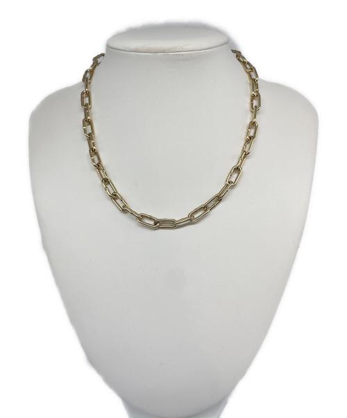 BOTTEGA VENETA（ボッテガベネタ）BOTTEGA VENETA (ボッテガベネタ) ゴールドコーティングシルバーチェーンネックレス ゴールドの古着・服飾アイテム