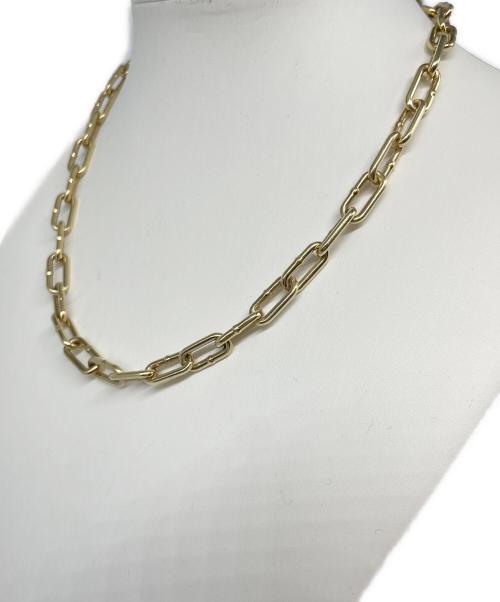 BOTTEGA VENETA（ボッテガベネタ）BOTTEGA VENETA (ボッテガベネタ) ゴールドコーティングシルバーチェーンネックレス ゴールドの古着・服飾アイテム