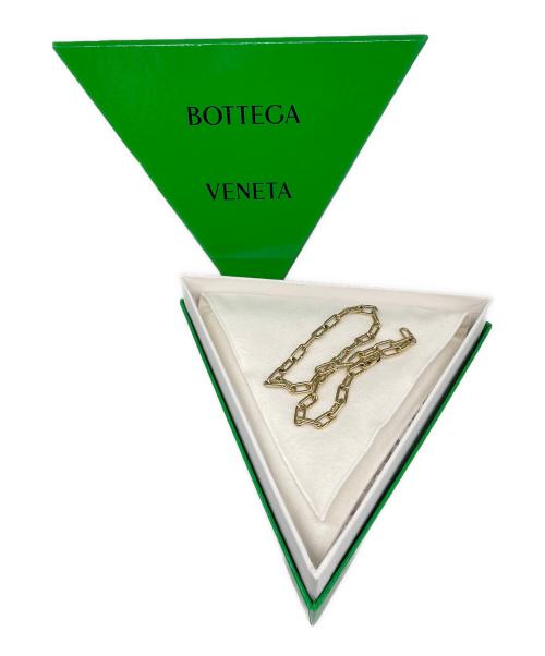 BOTTEGA VENETA（ボッテガベネタ）BOTTEGA VENETA (ボッテガベネタ) ゴールドコーティングシルバーチェーンネックレス ゴールドの古着・服飾アイテム
