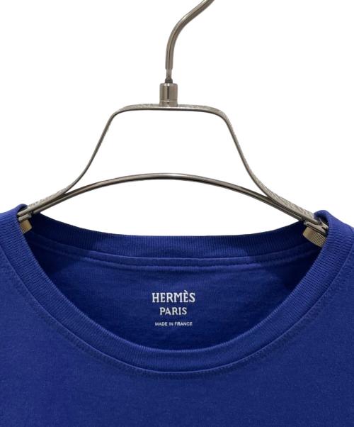 HERMES（エルメス）HERMES (エルメス) 半袖カットソー ブルー サイズ:38の古着・服飾アイテム