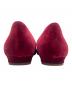 中古・古着 Manolo Blahnik (マノロブラニク) HANGISIFLAT ベルベット ビジューパンプス ボルドー サイズ:38：50000円