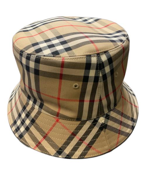 BURBERRY（バーバリー）BURBERRY (バーバリー) ノヴァチェックバケットハット ベージュ サイズ:Lの古着・服飾アイテム