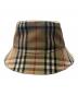 BURBERRY (バーバリー) ノヴァチェックバケットハット ベージュ サイズ:L：30000円