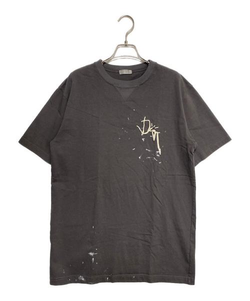 Dior（ディオール）Dior (ディオール) 刺繍ロゴTシャツ ライトグレー サイズ:Mの古着・服飾アイテム
