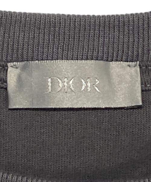 Dior（ディオール）Dior (ディオール) 刺繍ロゴTシャツ ライトグレー サイズ:Mの古着・服飾アイテム