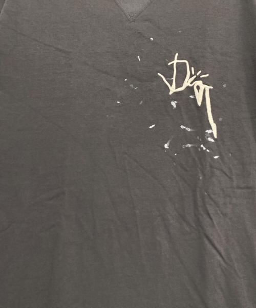 Dior（ディオール）Dior (ディオール) 刺繍ロゴTシャツ ライトグレー サイズ:Mの古着・服飾アイテム