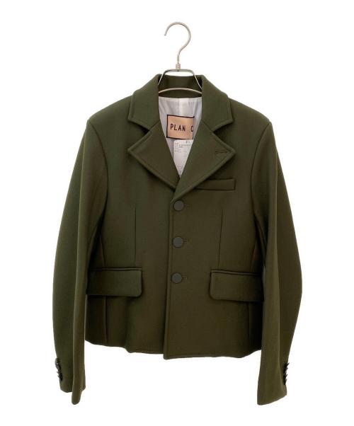 PLAN C（プランシー）PLAN C (プランシー) 3Bノッチドウールジャケット カーキ サイズ:38の古着・服飾アイテム