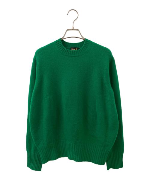 DRAWER（ドゥロワー）DRAWER (ドゥロワー) クルーネックプルオーバー グリーン サイズ:1の古着・服飾アイテム