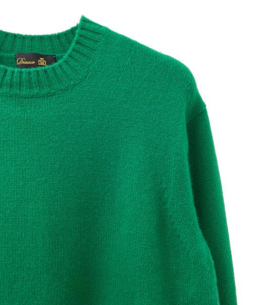 DRAWER（ドゥロワー）DRAWER (ドゥロワー) クルーネックプルオーバー グリーン サイズ:1の古着・服飾アイテム