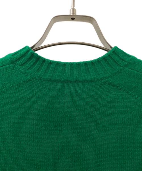 DRAWER（ドゥロワー）DRAWER (ドゥロワー) クルーネックプルオーバー グリーン サイズ:1の古着・服飾アイテム
