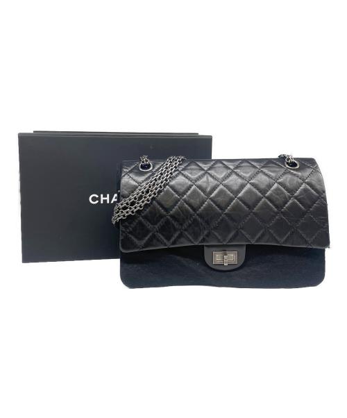 CHANEL（シャネル）CHANEL (シャネル) 2.55 リイシュー マトラッセ ショルダーバッグ ブラックの古着・服飾アイテム