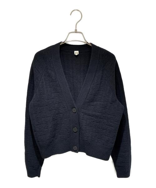 HERMES（エルメス）HERMES (エルメス) Hジャガード ニットカーディガン ブラック サイズ:34の古着・服飾アイテム