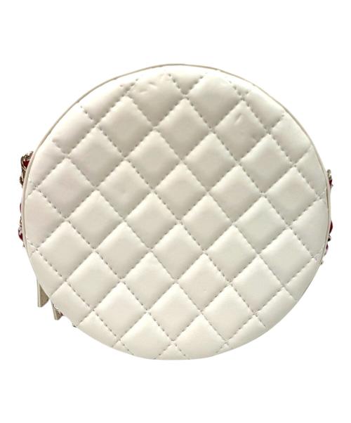 CHANEL（シャネル）CHANEL (シャネル) ラウンドスモールチェーンショルダーバッグ クルーズライン AS0209 アイボリー×レッド サイズ:-の古着・服飾アイテム