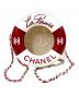 CHANEL（シャネル）の古着「ラウンドスモールチェーンショルダーバッグ クルーズライン AS0209」｜アイボリー×レッド