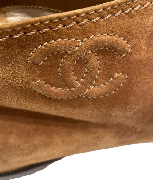 CHANEL（シャネル）CHANEL (シャネル) ココマーク チャッカーブーツ ブラウン サイズ:35の古着・服飾アイテム
