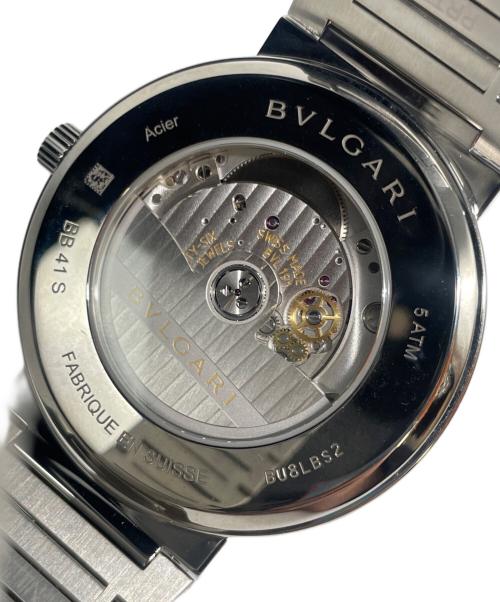 BVLGARI（ブルガリ）BVLGARI (ブルガリ) Bvlgari Bvlgari ブルガリ ブルガリ Ref:BB41 S ブラック文字盤 黒文字盤 サイズ:41mm/19.0cmの古着・服飾アイテム