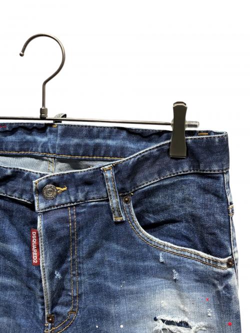 DSQUARED2（ディースクエアード）DSQUARED2 (ディースクエアード) ダメージ加工デニムパンツ/S74LB1254 スカイブルー サイズ:48の古着・服飾アイテム