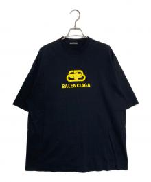 BALENCIAGA（バレンシアガ）の古着「BBロゴ 半袖カットソー」｜ブラック