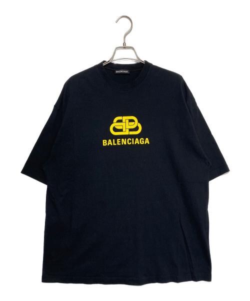 BALENCIAGA（バレンシアガ）BALENCIAGA (バレンシアガ) BBロゴ 半袖カットソー ブラック サイズ:Lの古着・服飾アイテム