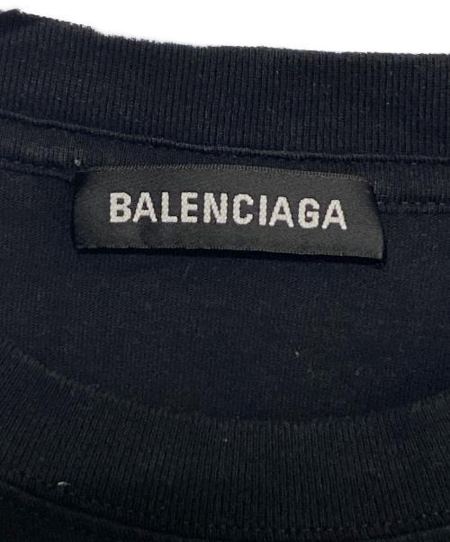 BALENCIAGA（バレンシアガ）BALENCIAGA (バレンシアガ) BBロゴ 半袖カットソー ブラック サイズ:Lの古着・服飾アイテム