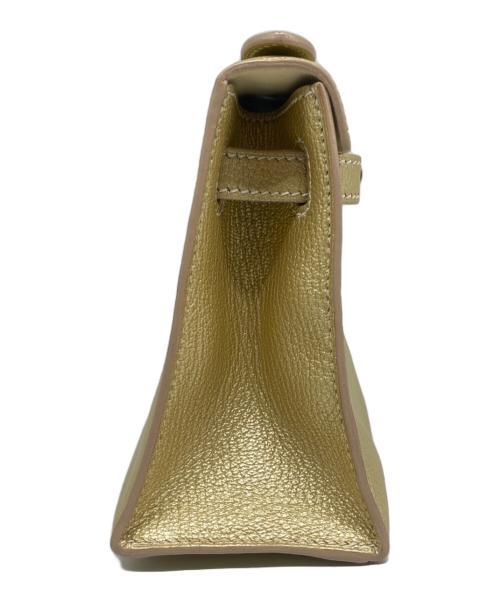 HERMES（エルメス）HERMES (エルメス) ポシェット ケリー メタリックゴールドの古着・服飾アイテム