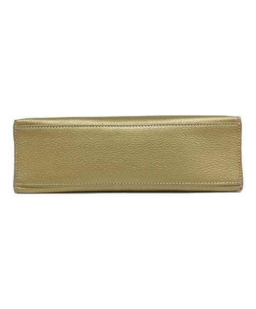 HERMES（エルメス）HERMES (エルメス) ポシェット ケリー メタリックゴールドの古着・服飾アイテム