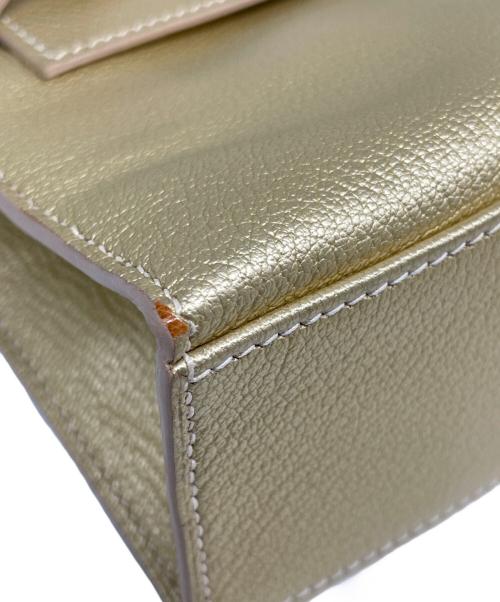 HERMES（エルメス）HERMES (エルメス) ポシェット ケリー メタリックゴールドの古着・服飾アイテム