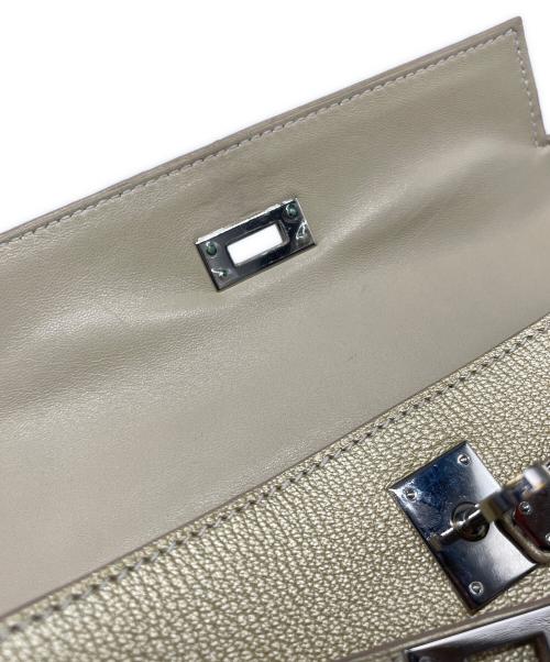 HERMES（エルメス）HERMES (エルメス) ポシェット ケリー メタリックゴールドの古着・服飾アイテム