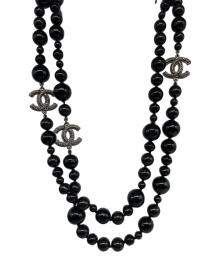 CHANEL（シャネル）の古着「ロングチェーンネックレス」｜ブラック