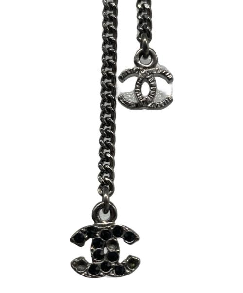 CHANEL（シャネル）CHANEL (シャネル) ロングチェーンネックレス ブラックの古着・服飾アイテム