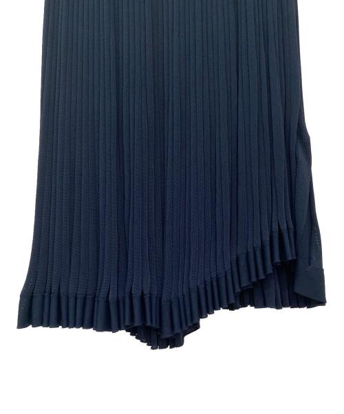 BOTTEGA VENETA（ボッテガベネタ）BOTTEGA VENETA (ボッテガベネタ) プリーツスカート ネイビー サイズ:Lの古着・服飾アイテム