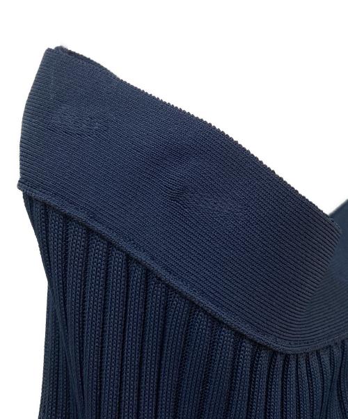 BOTTEGA VENETA（ボッテガベネタ）BOTTEGA VENETA (ボッテガベネタ) プリーツスカート ネイビー サイズ:Lの古着・服飾アイテム