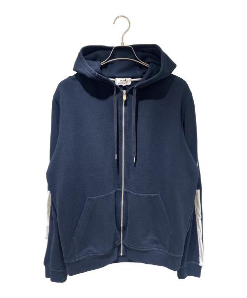 HERMES（エルメス）HERMES (エルメス) ジップパーカー ネイビー サイズ:XLの古着・服飾アイテム